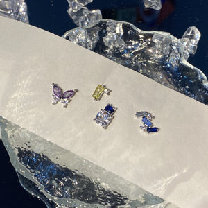 Wren Sterling Silver Stud Earrings Set