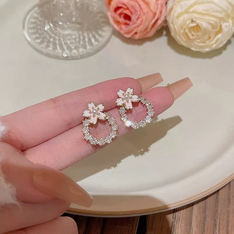 Amoura Sterling Silver Stud Earrings