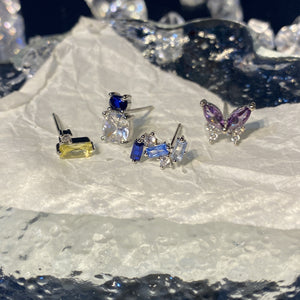 Wren Sterling Silver Stud Earrings Set