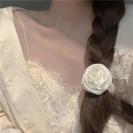 White Rose Hair Pin