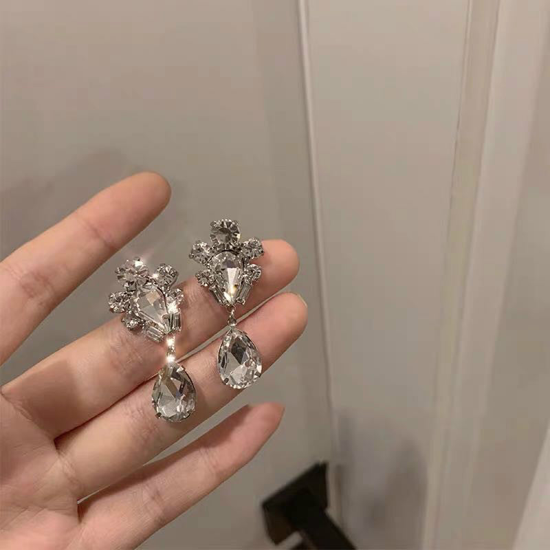 Silver Crystal Earring