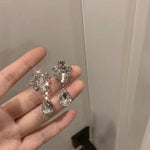 Silver Crystal Earring