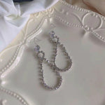 Tear Drop Crystal Earring
