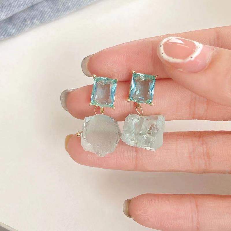 Blue Ice Earrings | Blue Earrings | Blue Stone Earrings | Cliff Studio