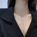 Pearl and Wheat Necklace