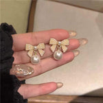 Pearl & Bow Earring