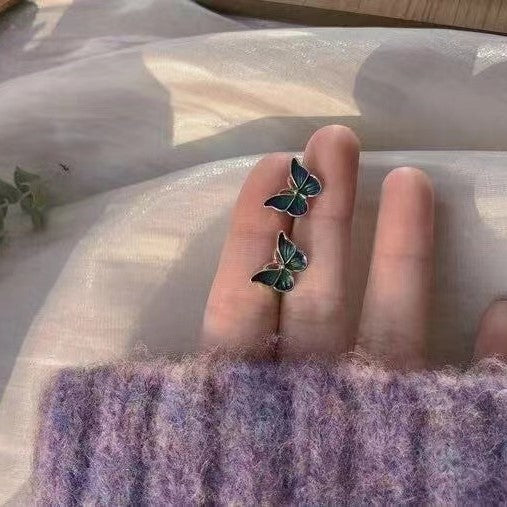 Karen Sterling Silver Stud Earrings