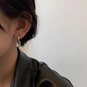Ivory Sterling Silver Stud Earrings