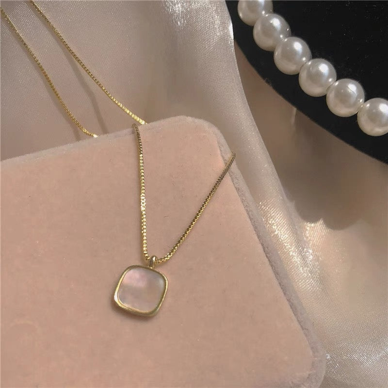 Square Shell Necklace