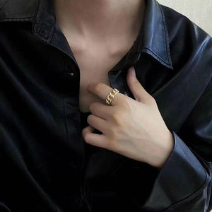 Gold Chain Ring