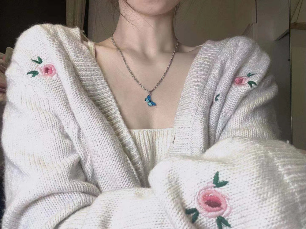 Butterfly Pendant Necklace | Butterfly Chain Necklace | Cliff Studio