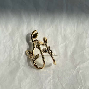 Gold Vines Ear Clip