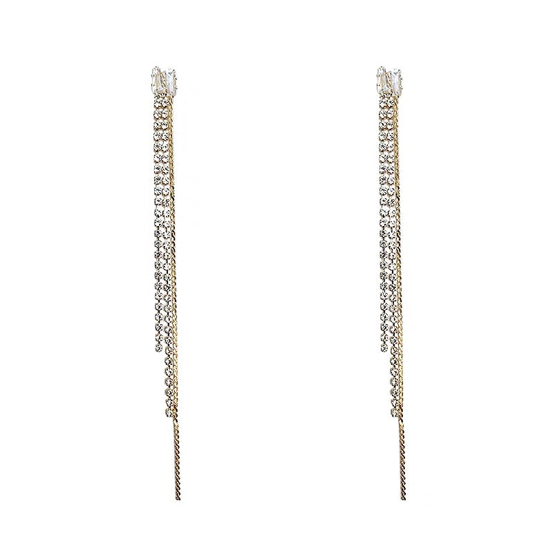 Gold Tassel Earring