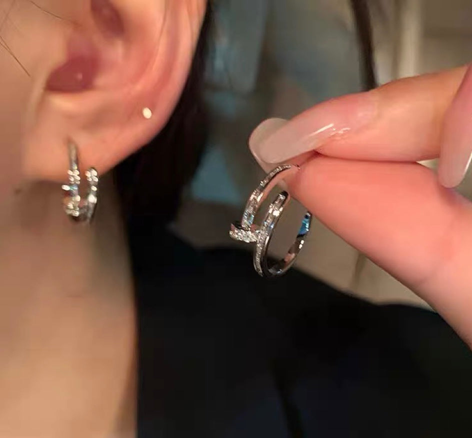 Sterling Silver Stud Earrings Set | Women Earrings | Cliff Studio