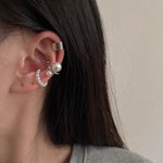 Silver Pearl Ear Clip (Single Ear)