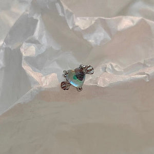 Rosa Sterling Silver Stud Earring (Single Earring)