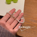 Reese Pearl Bow Bracelet