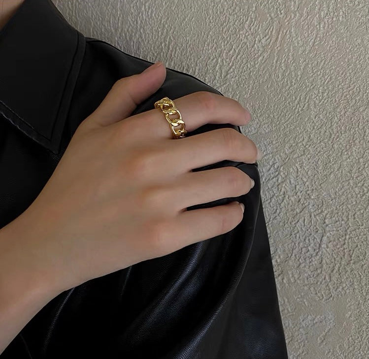 Gold Chain Ring