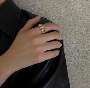 Gold Chain Ring