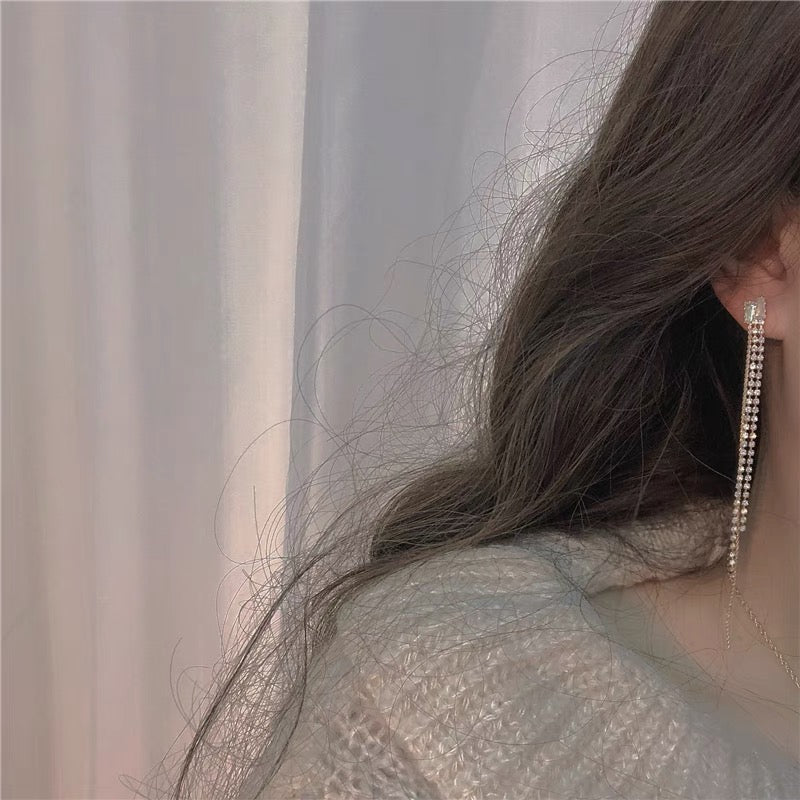 Gold Tassel Earring