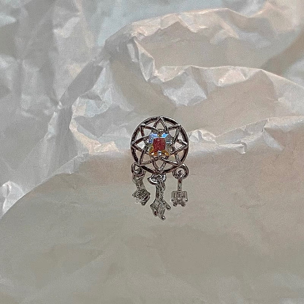 Rosa Sterling Silver Stud Earring (Single Earring)