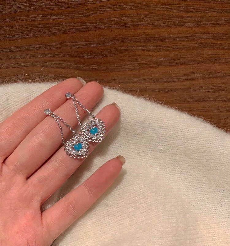 Blue Heart Earring | Heart Earrings | Cliff Studio
