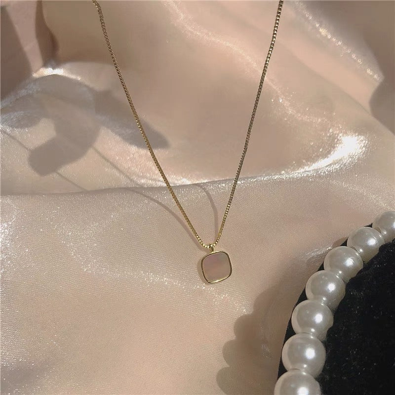 Square Shell Necklace