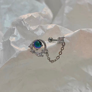 Rosa Sterling Silver Stud Earring (Single Earring)