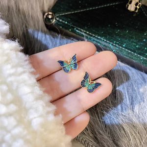 Karen Sterling Silver Stud Earrings