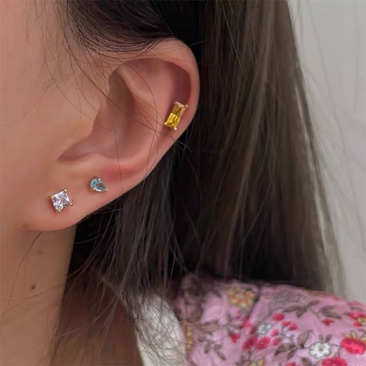 Nina Sterling Silver Stud Earring (Single Earring)