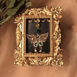 Vintage Butterfly Drop Earring