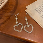 Heart Shaped Pearl Earring