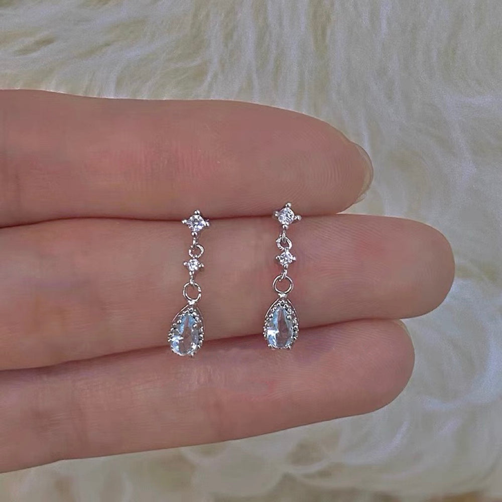 Sterling Silver Diamond Earrings | Silver Stud Earrings | Cliff Studio