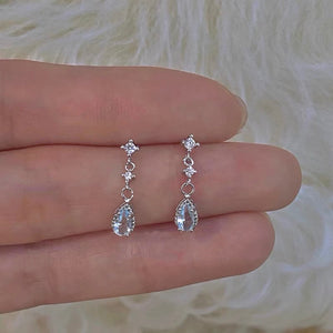 Sterling Silver Diamond Earrings | Silver Stud Earrings | Cliff Studio