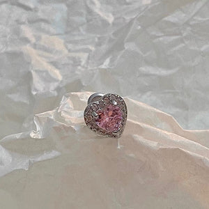 Rosa Sterling Silver Stud Earring (Single Earring)