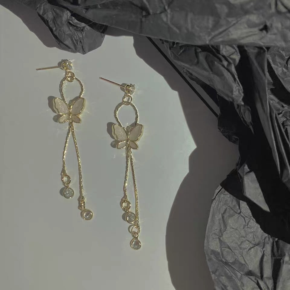 Long Tassel Earrings | Butterfly Series | Cliff Studio