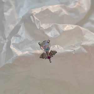 Rosa Sterling Silver Stud Earring (Single Earring)