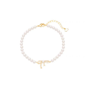 Reese Pearl Bow Bracelet